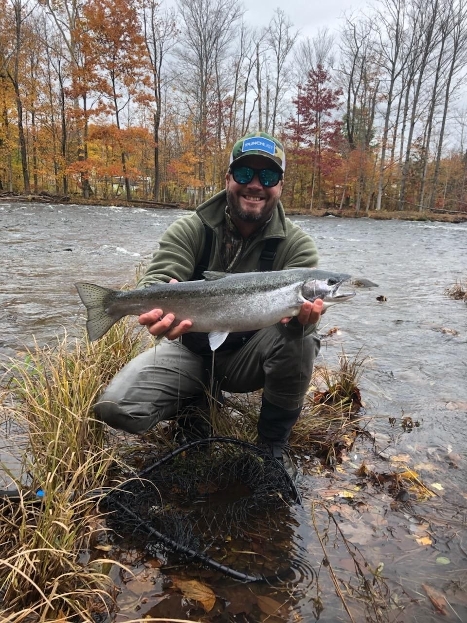 Tim fly fishing for steelhead